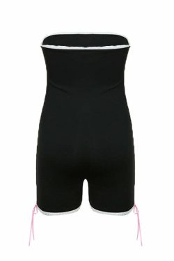 Sury Strapless Romper - Y2K Summer Outfit, 90s Grunge Fashion, Retro Style, Y2K Party Look