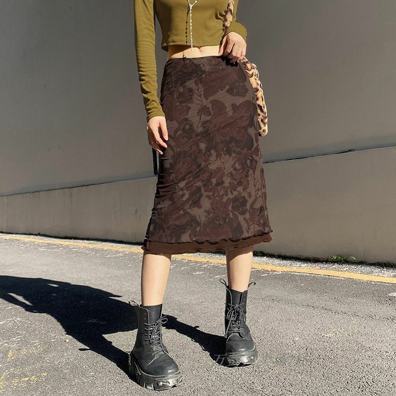 Susanna Mesh Midi Skirt - Y2K Summer, 90s Grunge, Retro Style, Y2K Party & Club Outfits