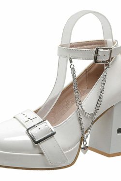 Sweet Gothic Lolita Vampire Mary Janes - Y2K Grunge, 90s Fashion, Retro Style, Pastel Goth Shoes