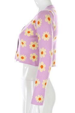 Sweet Lilac Sweater - Y2K Summer & 90s Grunge Fashion, Retro Pastel Goth, Y2K Party Outfit