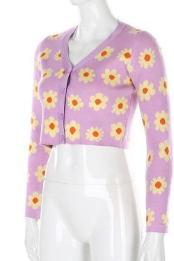 Sweet Lilac Sweater - Y2K Summer & 90s Grunge Fashion, Retro Pastel Goth, Y2K Party Outfit