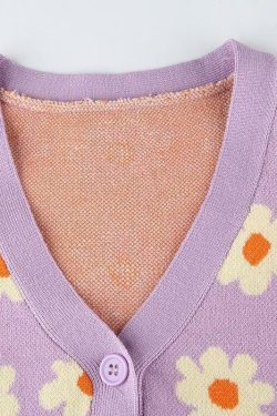 Sweet Lilac Sweater - Y2K Summer & 90s Grunge Fashion, Retro Pastel Goth, Y2K Party Outfit