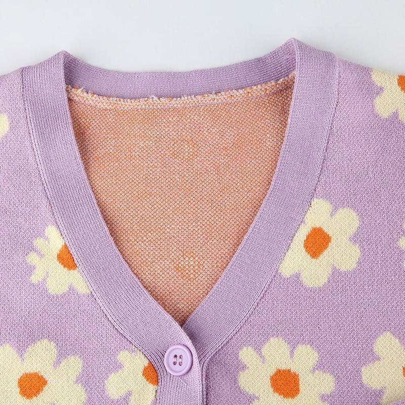 Sweet Lilac Sweater - Y2K Summer & 90s Grunge Fashion, Retro Pastel Goth, Y2K Party Outfit