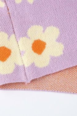 Sweet Lilac Sweater - Y2K Summer & 90s Grunge Fashion, Retro Pastel Goth, Y2K Party Outfit