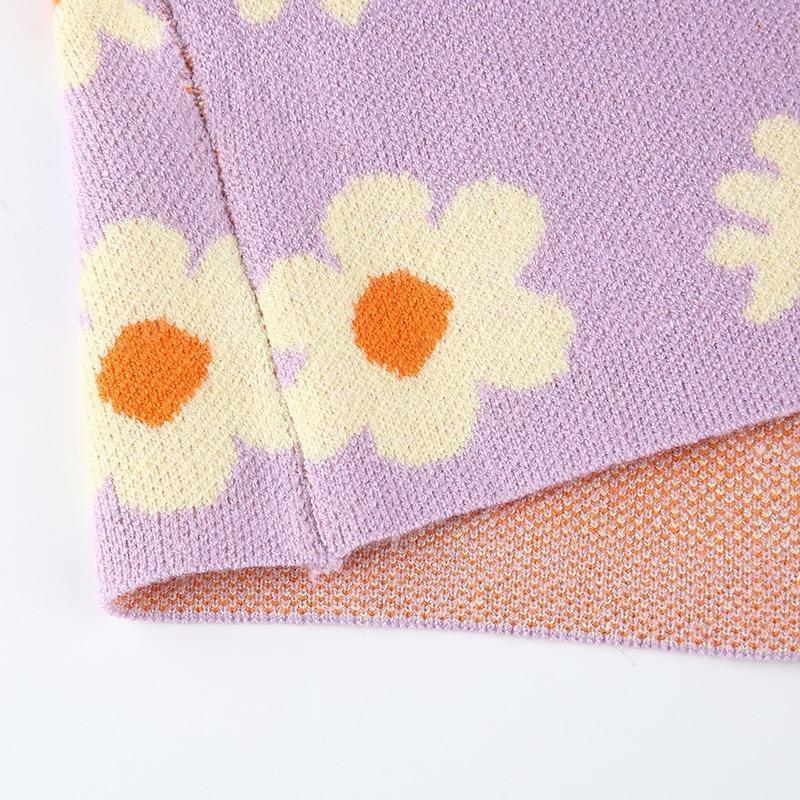 Sweet Lilac Sweater - Y2K Summer & 90s Grunge Fashion, Retro Pastel Goth, Y2K Party Outfit