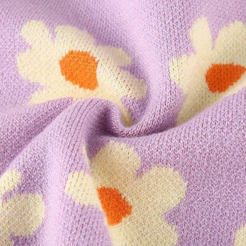 Sweet Lilac Sweater - Y2K Summer & 90s Grunge Fashion, Retro Pastel Goth, Y2K Party Outfit