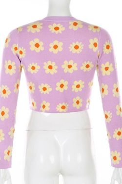 Sweet Lilac Sweater - Y2K Summer & 90s Grunge Fashion, Retro Pastel Goth, Y2K Party Outfit