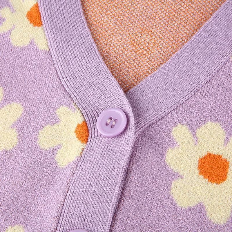 Sweet Lilac Sweater - Y2K Summer & 90s Grunge Fashion, Retro Pastel Goth, Y2K Party Outfit