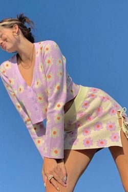 Sweet Lilac Sweater - Y2K Summer & 90s Grunge Fashion, Retro Pastel Goth, Y2K Party Outfit