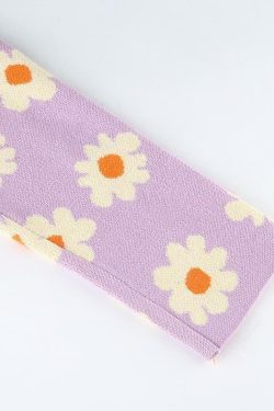 Sweet Lilac Sweater - Y2K Summer & 90s Grunge Fashion, Retro Pastel Goth, Y2K Party Outfit