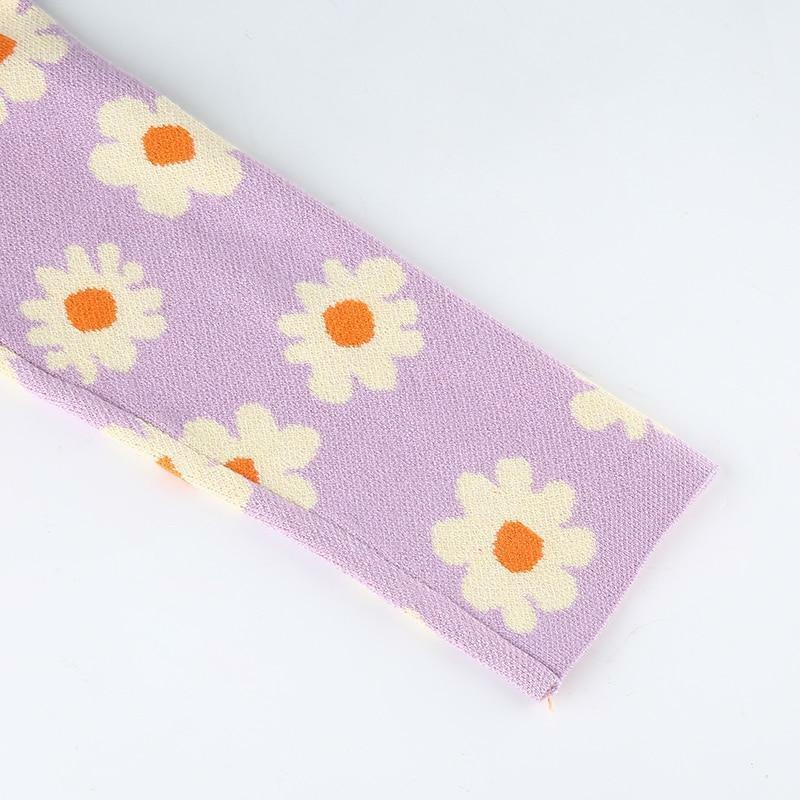 Sweet Lilac Sweater - Y2K Summer & 90s Grunge Fashion, Retro Pastel Goth, Y2K Party Outfit