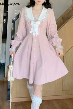 Sweet Lolita Pink Pretty Dress - Y2K Summer, 90s Fashion, Grunge, Retro, Pastel Goth, Y2K Out
