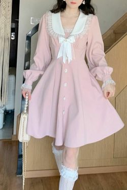 Sweet Lolita Pink Pretty Dress - Y2K Summer, 90s Fashion, Grunge, Retro, Pastel Goth, Y2K Out