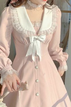 Sweet Lolita Pink Pretty Dress - Y2K Summer, 90s Fashion, Grunge, Retro, Pastel Goth, Y2K Out