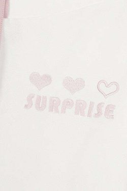 Sweet Lolita Surprise White Sweatshirt - Y2K Summer, 90s Grunge, Retro Goth, Pastel Goth Fashion