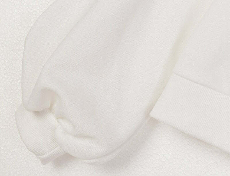 Sweet Lolita Surprise White Sweatshirt - Y2K Summer, 90s Grunge, Retro Goth, Pastel Goth Fashion
