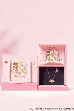 Sweet My Melody Sterling Silver Necklace with Pendants - Y2K Grunge & 90s Retro Style