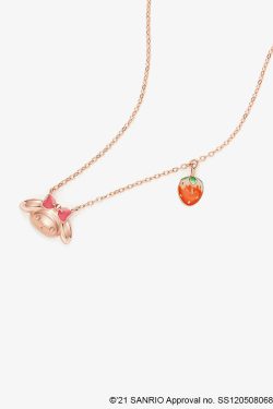 Sweet My Melody Sterling Silver Necklace with Pendants - Y2K Grunge & 90s Retro Style