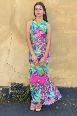 Syncere Printed Maxi Dress - Y2K Summer, 90s Grunge, Retro Style, Y2K Party & Club Outfits