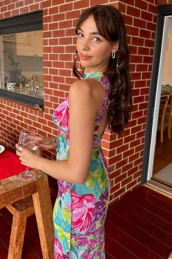 Syncere Printed Maxi Dress - Y2K Summer, 90s Grunge, Retro Style, Y2K Party & Club Outfits