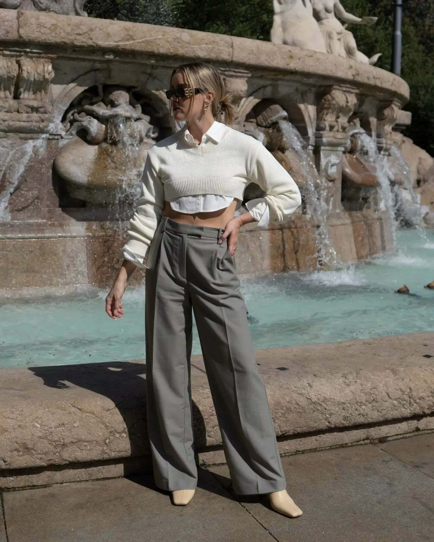Taliah Crop Sweater - Y2K Summer Grunge, 90s Retro, Pastel Goth, Y2K Party & Club Out