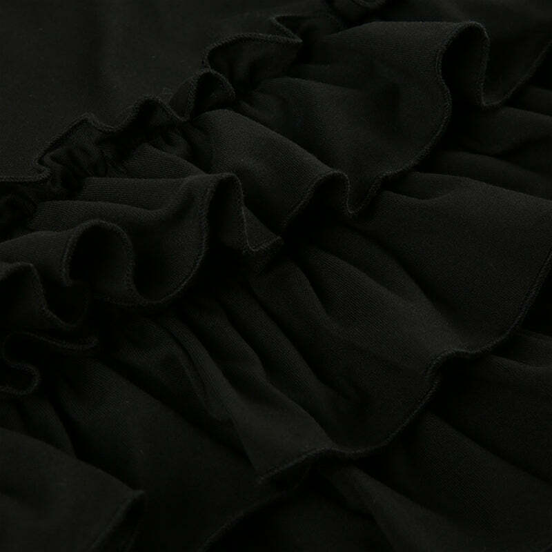 Tania Ruffle Mini Short Skirt - Y2K Summer, 90s Grunge, Retro, Pastel Goth, Y2K Party