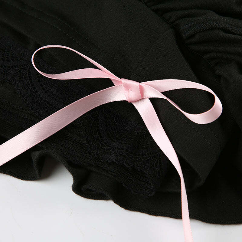 Tania Ruffle Mini Short Skirt - Y2K Summer, 90s Grunge, Retro, Pastel Goth, Y2K Party