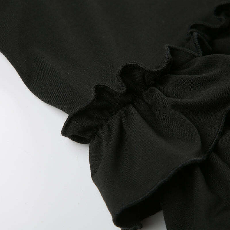 Tania Ruffle Mini Short Skirt - Y2K Summer, 90s Grunge, Retro, Pastel Goth, Y2K Party