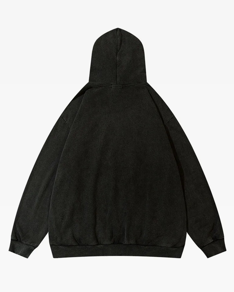 Teeth Hoodie - Y2K Grunge & 90s Retro Style for Summer, Club, and Party Outfits