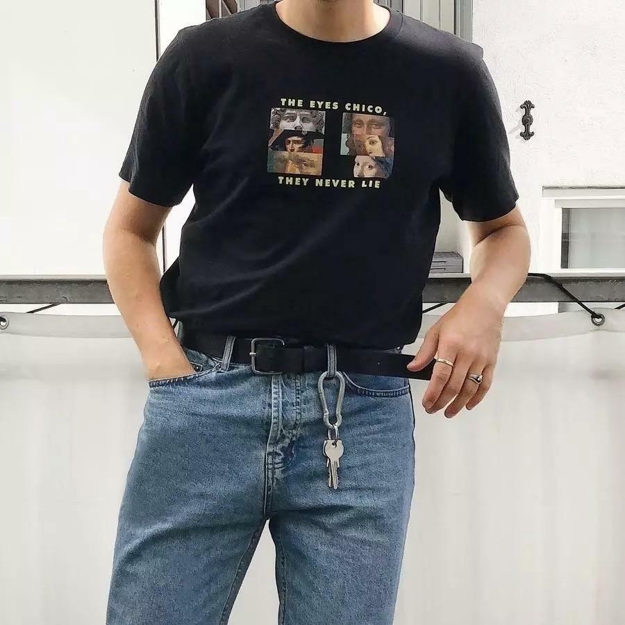 The Eyes Chico T-Shirt - Y2K Summer Grunge 90s Retro Fashion, Baby Tees, Y2K Club Outfits