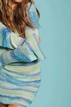 Theia Backless Knitted Dress - Y2K Summer Grunge Outfit, 90s Fashion, Retro Style