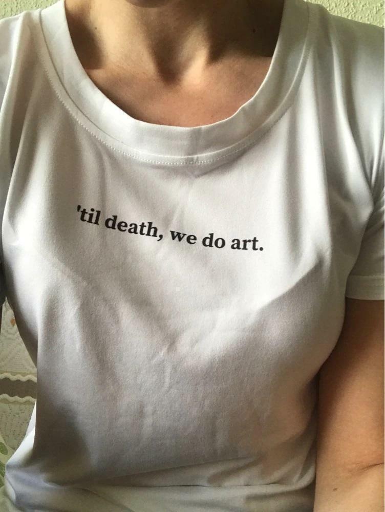 Til Death We Do Art Shirt - Y2K Grunge, 90s Fashion, Retro Summer & Party Outfits