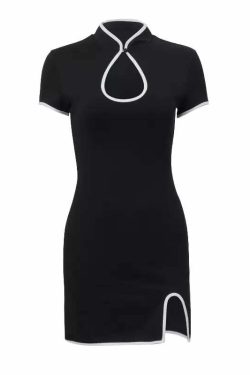 Timia Short Sleeve Mini Dress - Y2K Summer, 90s Grunge, Retro, Pastel Goth, Y2K Party Outfit