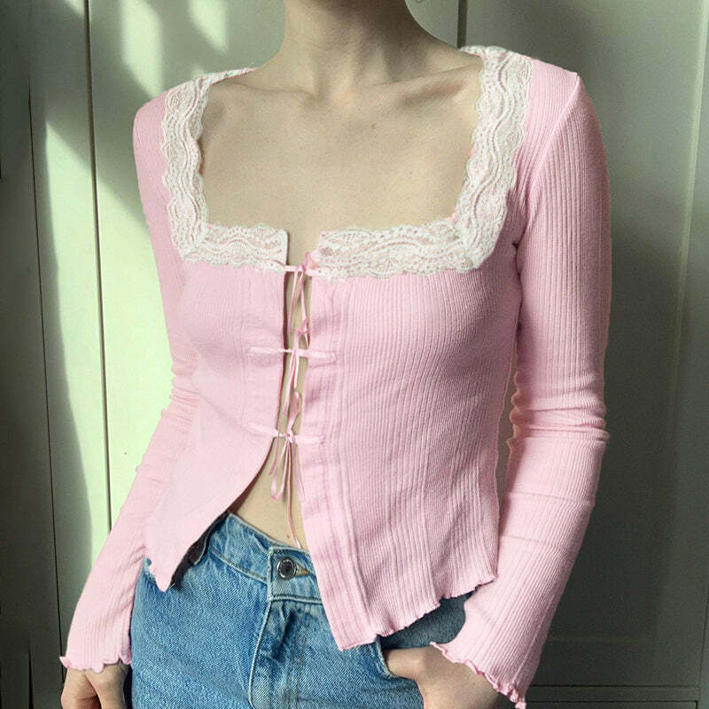 Tina Long Sleeve Top - Y2K Summer Grunge, 90s Fashion, Retro Style, Y2K Party & Club Outfits