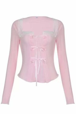 Tina Long Sleeve Top - Y2K Summer Grunge, 90s Fashion, Retro Style, Y2K Party & Club Outfits