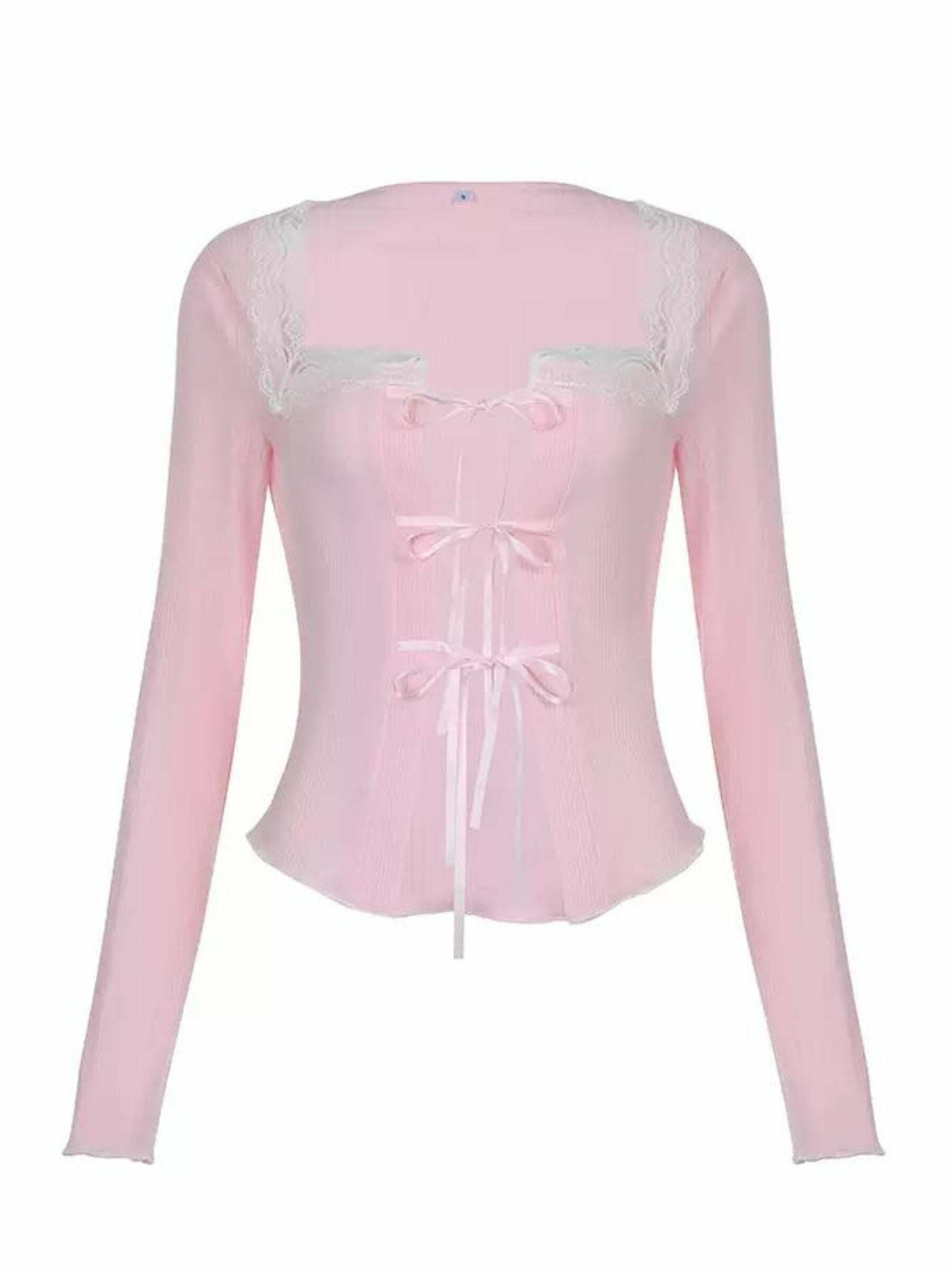 Tina Long Sleeve Top - Y2K Summer Grunge, 90s Fashion, Retro Style, Y2K Party & Club Outfits