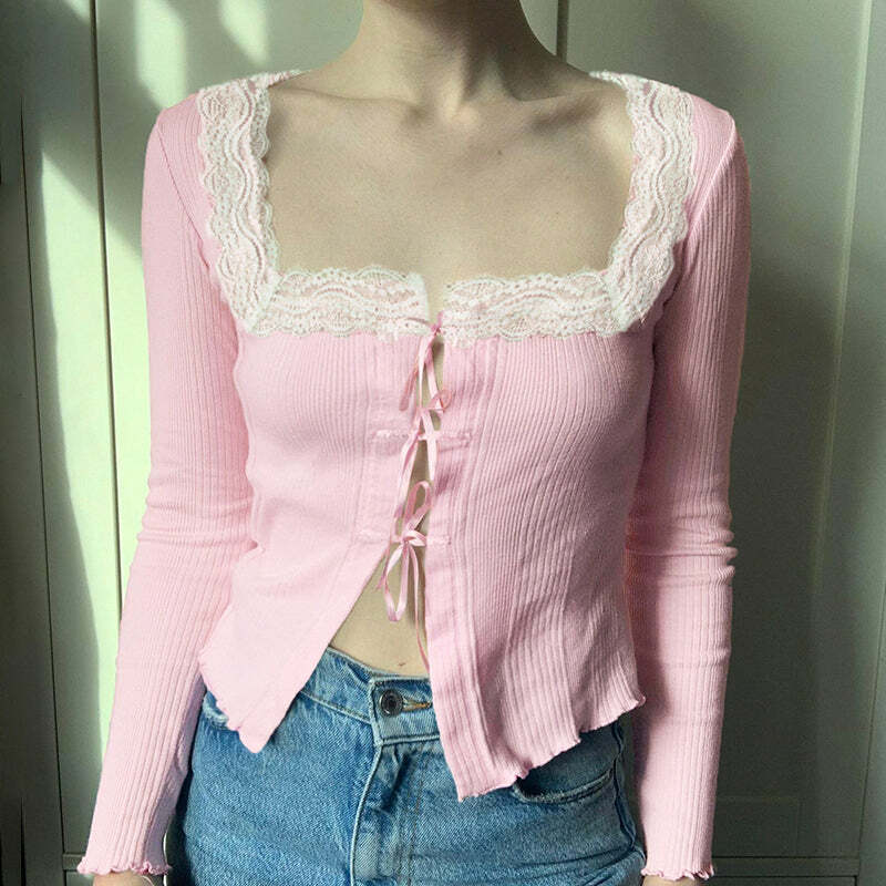 Tina Long Sleeve Top - Y2K Summer Grunge, 90s Fashion, Retro Style, Y2K Party & Club Outfits