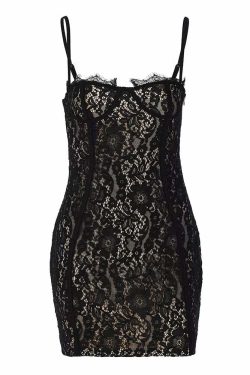 Twila Lace Mini Dress - Y2K Summer Outfit, 90s Fashion, Grunge, Retro Style, Y2K Party Look