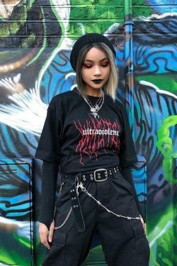 Ultraviolence Shirt - Y2K Grunge, 90s Fashion, Retro Summer, Pastel Goth, Y2K Party Outfit