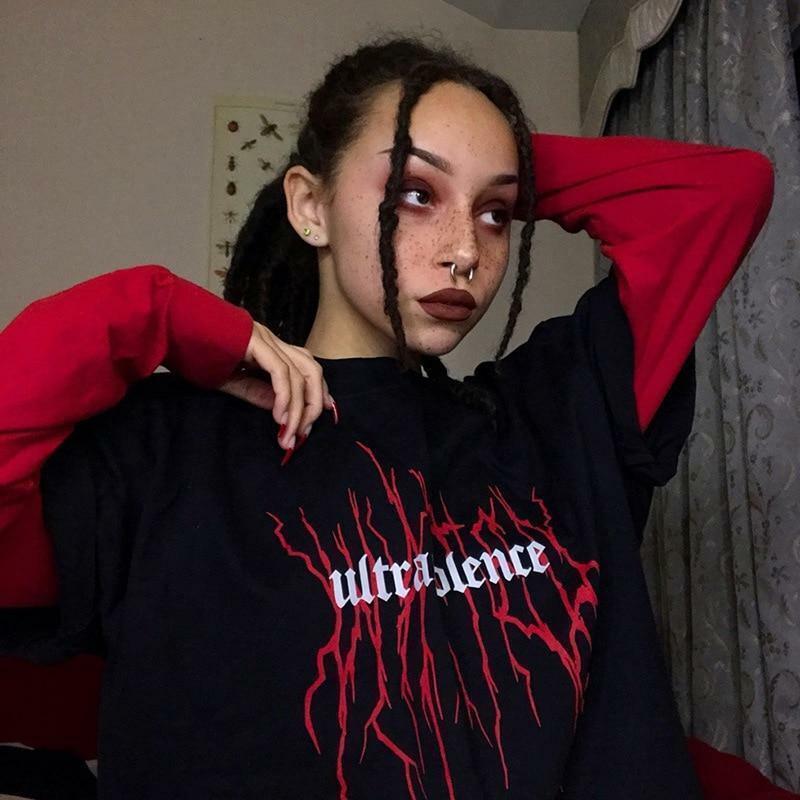 Ultraviolence Shirt - Y2K Grunge, 90s Fashion, Retro Summer, Pastel Goth, Y2K Party Outfit