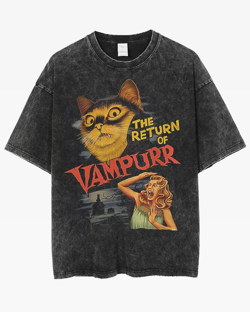 Vampurr T-Shirt - Y2K Summer Grunge, 90s Retro, Gothic Y2K, Baby Tees, Y2K