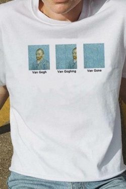 VAN GONE T-SHIRT - Y2K Summer Grunge, 90s Retro, Pastel Goth, Y2K Popstar