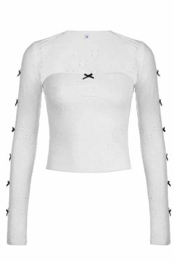 Vella Long Sleeve Top Set - Y2K Summer, 90s Grunge, Retro, Pastel Goth, Y2K Party Outfits
