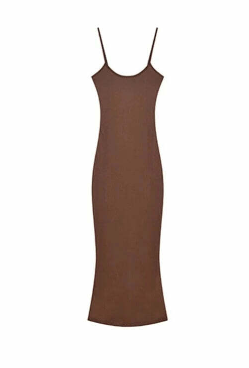 Verna Basic Maxi Dress - Y2K Summer Outfit, 90s Fashion, Grunge, Retro Style, Y2K Party Look