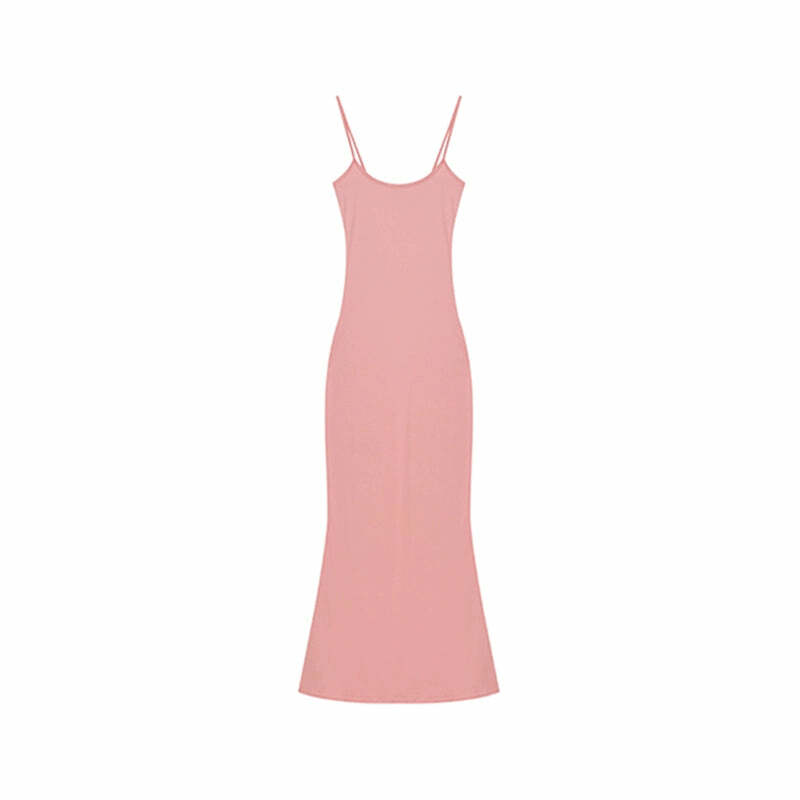 Verna Basic Maxi Dress - Y2K Summer Outfit, 90s Fashion, Grunge, Retro Style, Y2K Party Look
