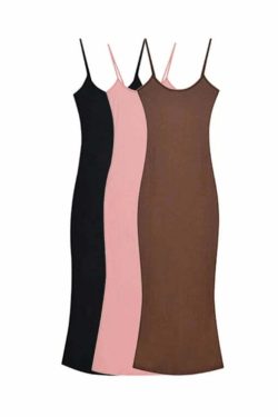Verna Basic Maxi Dress - Y2K Summer Outfit, 90s Fashion, Grunge, Retro Style, Y2K Party Look