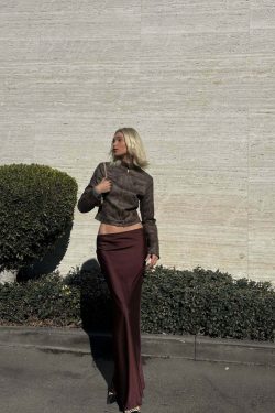 Vibha Leather Vintage Jacket - Y2K Grunge, 90s Fashion, Retro Style, Y2K Party & Club Outfits