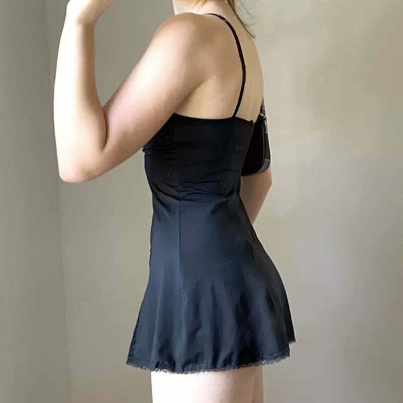 Vida Mini Dress with Bow Detail - Y2K Summer Outfit, 90s Fashion, Grunge, Retro Style