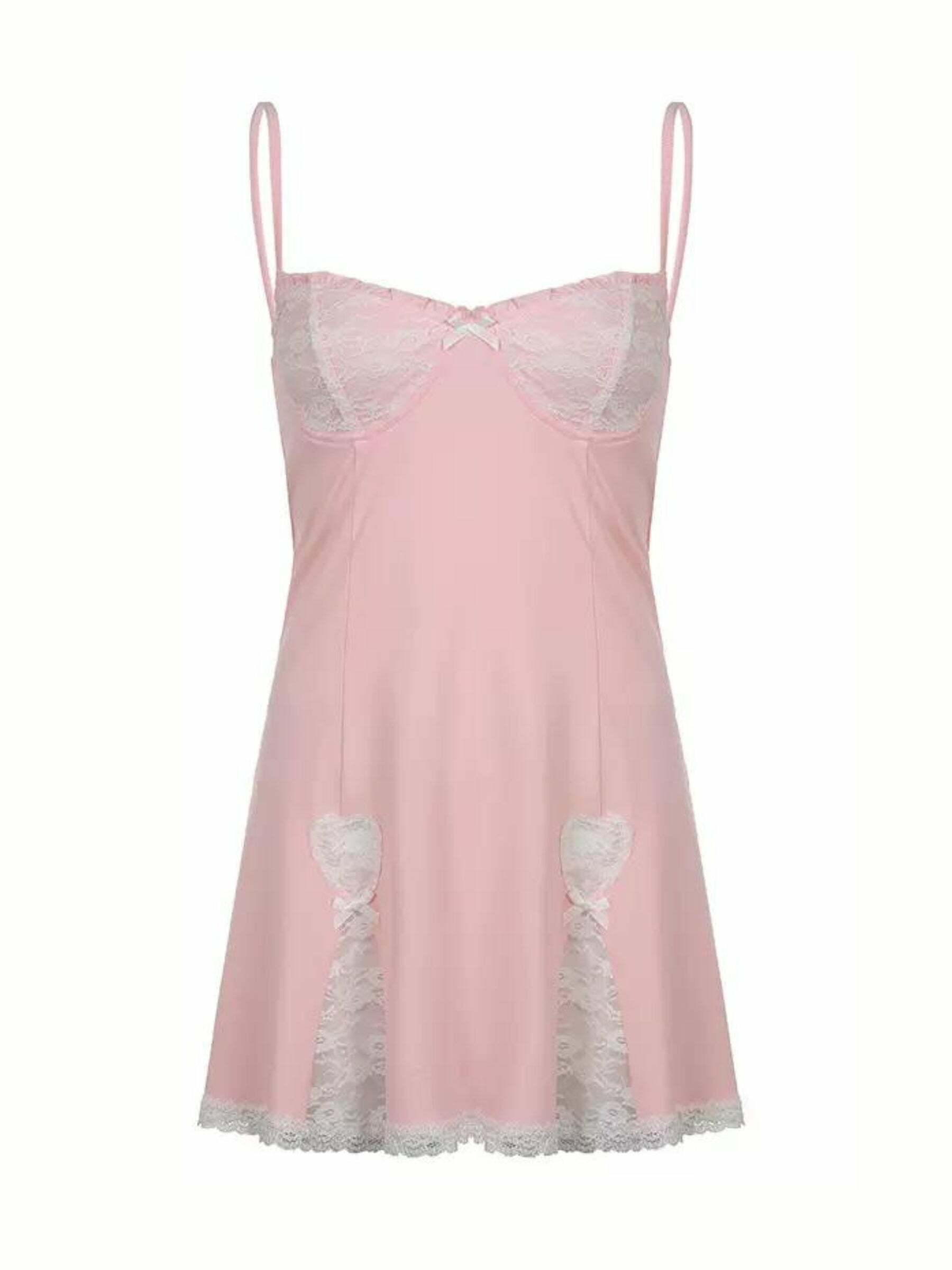 Vida Mini Dress with Bow Detail - Y2K Summer Outfit, 90s Fashion, Grunge, Retro Style
