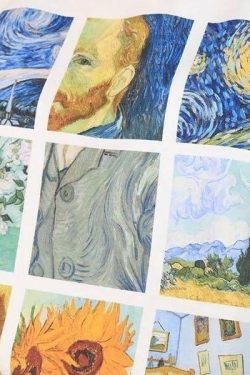 Vincent Van Gogh Collage T-Shirt - Y2K Summer Grunge 90s Retro Style, Pastel Goth, Y2K Popstar